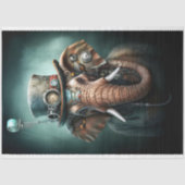 Mousseline Steampunk Elephant 2 papier découpage (Recto)