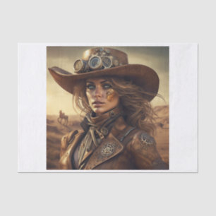 Mousseline Steampunk femme Decoupage Papier