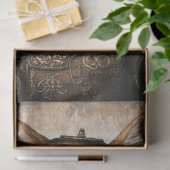 Mousseline Steampunk Fox 1 Découpage Papier Tissu (Cadeau)