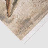 Mousseline Steampunk Fox 1 Découpage Papier Tissu (Détail)