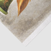 Mousseline Steampunk Fox 3 Portrait Decoupage Papier (Détail)