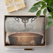 Mousseline Steampunk Fox 4 Portrait Decoupage Papier (Cadeau)