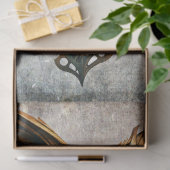 Mousseline Steampunk Fox Portrait Decoupage Papier (Cadeau)