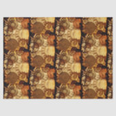 Mousseline Steampunk Gears Decoupage Papier de tissus (Recto)