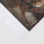 Mousseline Steampunk Industrial Beauty Decoupage Papier (Détail)