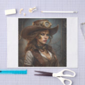 Mousseline Steampunk Industrial Beauty Decoupage Papier (Artisanat)