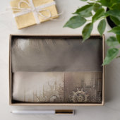 Mousseline Steampunk Woman 2 papier découpage (Cadeau)