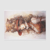 Mousseline Steampunk Woman 5 papier découpage (Recto)