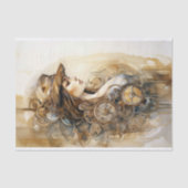 Mousseline Steampunk Woman 6 papier découpage (Recto)