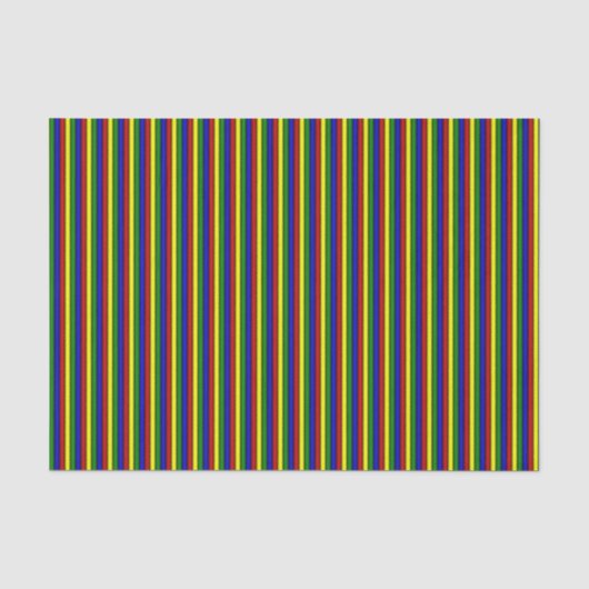 Mousseline STRIPES ROULÉES À COULEURS primaires PAPIER À PAPI (Recto)
