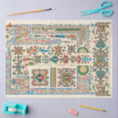 Mousseline Style d'art populaire papier découpage orné (Artisanat)