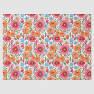 Mousseline Superbe papier de tissu floral