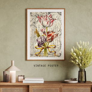 Mousseline Superbes tulipes hollandaises papier de découpage