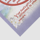 Mousseline Symbole de pardon Papier Tissu (Détail)