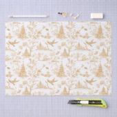 Mousseline Temples d'or Chinoiserie Tiuuse Papier (Artisanat)