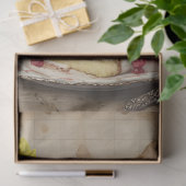 Mousseline Thé du matin avec Daffodils Déchoupage papier de p (Cadeau)