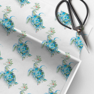 Mousseline Tissu de la tortue de mer Papier de fond Plage tro