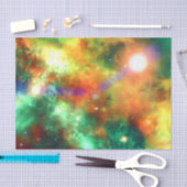 Mousseline Tissu espace papier cosmos étoiles système solaire (Artisanat)