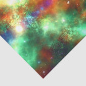 Mousseline Tissu espace papier cosmos étoiles système solaire (Détail)