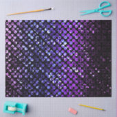 Mousseline Tissu Papier à cristaux violets (Artisanat)