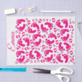 Mousseline Tissu Papier Bébé Pieds Fille Eléphants (Artisanat)