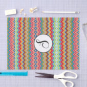 Mousseline Tissu papier Chevron (Artisanat)