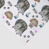 Mousseline Tissu Papier Kitten Meow (Détail)