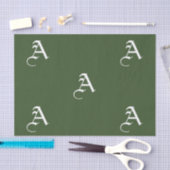 Mousseline Tissu papier PERSONNALISÉ INITIAL (Artisanat)