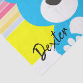 Mousseline Tissu Papier rayures Teddy Ours (Détail)