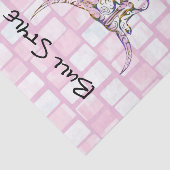 Mousseline Tissu Papier Tige Style Brick rose (Détail)