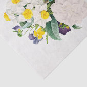 MOUSSELINE TISSUE PAPIER : CAMELLIA NARCISSUS & PANSY (Détail)