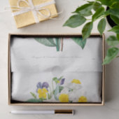 MOUSSELINE TISSUE PAPIER : CAMELLIA NARCISSUS & PANSY (Cadeau)