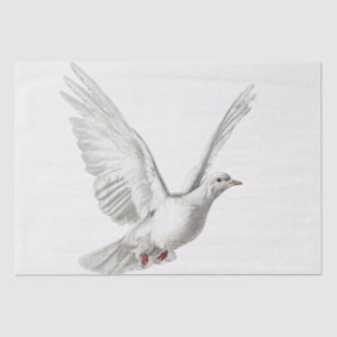 MOUSSELINE TISSUE PAPIER : VINTAGE CHRISTMAS DOVE