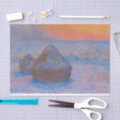 Mousseline Tissus papier HAYSTACK DANS MONET DE NEIGE (Artisanat)