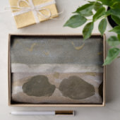 Mousseline Tons chocolatés Abstrait Papier grand format (Cadeau)