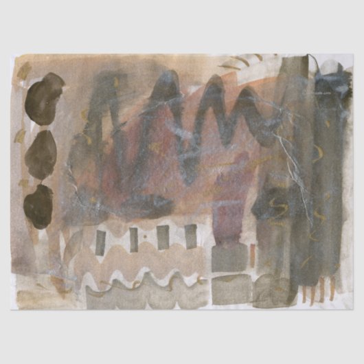 Mousseline Tons chocolatés Abstrait Papier grand format (Recto)