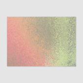 Mousseline Tons verts et Motifs orange Tissus Papier (Recto)