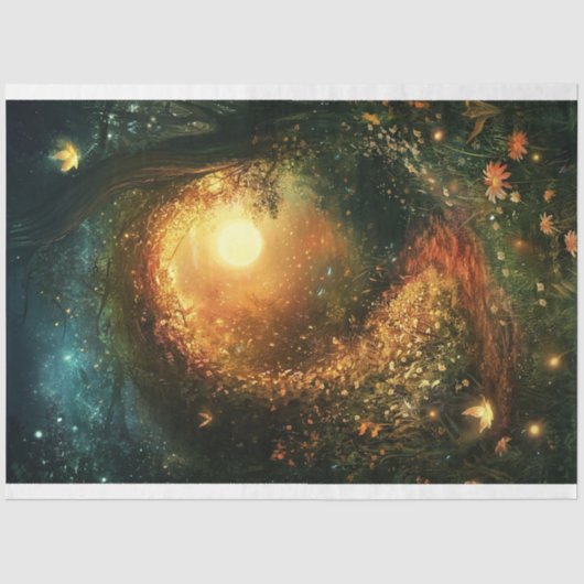 Mousseline Trail Whimsal vers papier de papier de papier de d (Recto)