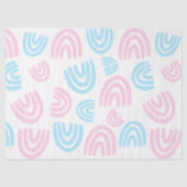 Mousseline Trans Pride Pastel Arc-en-ciel Papier Tissu (Recto)