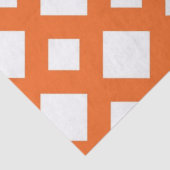 Mousseline Treillis orange sur papier blanc (Détail)