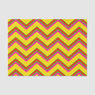 Mousseline Tutti-Frutti Chevron 1 TISSU PAPIER EN CUIVRE