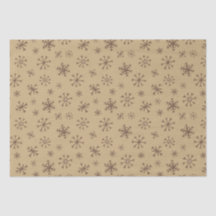 Twig Snowflakes Tissus Papier