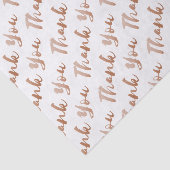 Mousseline Typographie de script de Merci papier Tissu (Détail)