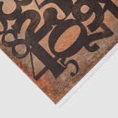 Mousseline Typographie Numéros de découpage collage papier de (Détail)