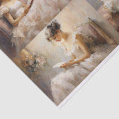 Mousseline Une liseuse Collage 1 papier décolpage (Détail)