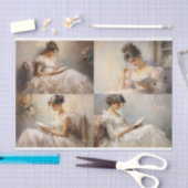 Mousseline Une liseuse Collage 1 papier décolpage (Artisanat)