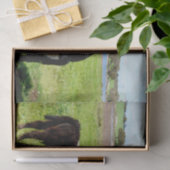 Mousseline Vache Galloway, Papier Tissu (Cadeau)