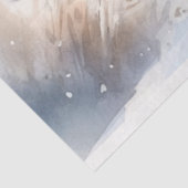 Mousseline Vache Highland dans le papier de découpage de neig (Détail)