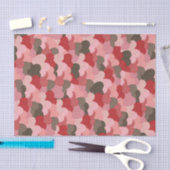 Mousseline Valentines Coeurs Papier Style Camouflage (Artisanat)