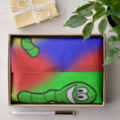 Mousseline Vers en papier de tissu décoratif (Cadeau)